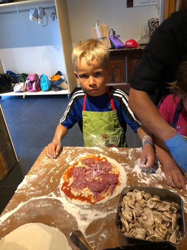 Pizza backen